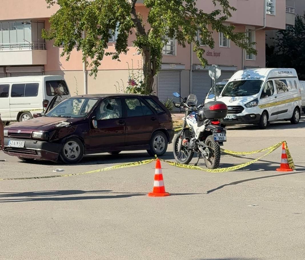 Konya'da bir öğretmen motosiklet kazasında hayatını kaybetti! 1